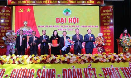 ĐẠI HỘI THÀNH LẬP HỘI NGƯỜI CAO TUỔI XÃ MỸ ĐỨC: ĐOÀN KẾT, SÁNG TẠO, VỮNG BƯỚC VÀO KỶ NGUYÊN MỚI