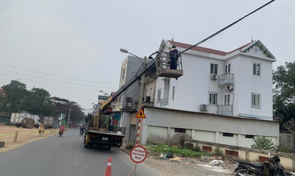 Xã Quang Minh quyết liệt chỉnh trang hệ thống dây cáp viễn thông trên địa bàn