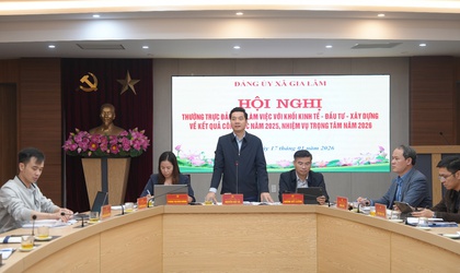 Thường trực Đảng ủy xã Gia Lâm làm việc với khối kinh tế – đầu tư – xây dựng: nhìn thẳng khó khăn, tháo gỡ điểm nghẽn, tạo động lực phát triển trong giai đoạn mới