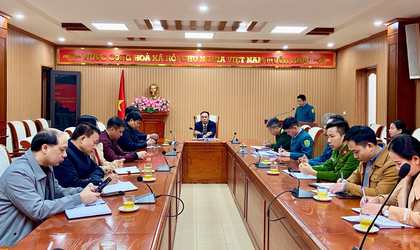 Hội nghị bàn giao chức tránh, nhiệm vụ công tác của Chỉ huy trưởng Ban chỉ huy quân sự xã Đan Phượng.