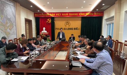 Phường Long Biên triển khai họp Tiểu ban giải quyết điểm nghẽn về “Ngập úng, lụt” và “Ô nhiễm môi trường”