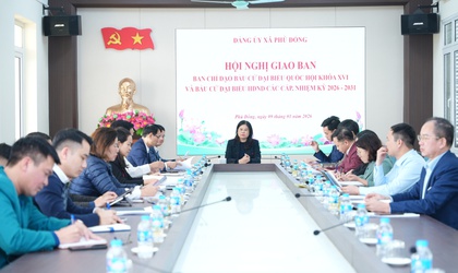 Xã Phù Đổng tổ chức Hội nghị giao ban Ban chỉ đạo Bầu cử Đại biểu Quốc hội khóa XVI và Bầu cử Đại biểu HĐND các cấp, nhiệm kỳ 2026 – 2031.