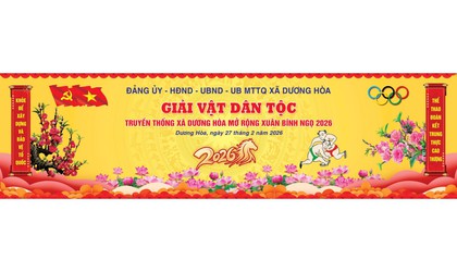 Xã Dương Hoà tổ chức giải Vật dân tộc truyền thống mừng Đảng, mừng Xuân Bính Ngọ năm 2026 