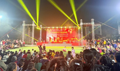 Sôi nổi hoạt động văn nghệ và trò chơi dân gian “Mừng Đảng – Mừng Xuân” tại các thôn