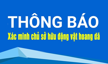 Thông báo về việc xác minh chủ sở hữu động vật hoang dã