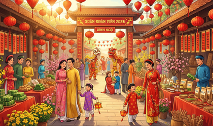 Trưng bày sản phẩm tiêu dùng phục vụ Tết Bính Ngọ - 