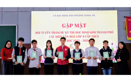 PHƯỜNG GIẢNG VÕ: KHẲNG ĐỊNH VỊ THẾ GIÁO DỤC MŨI NHỌN TẠI KỲ THI HỌC SINH GIỎI THÀNH PHỐ NĂM HỌC 2025-2026