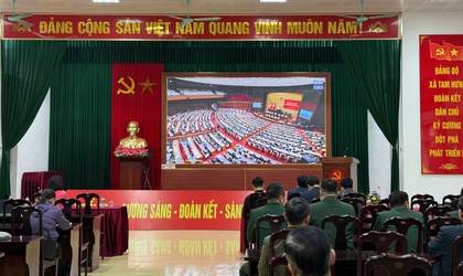 Xã Tam Hưng tham dự Hội nghị trực tuyến toàn quốc nghiên cứu, học tập, quán triệt và triển khai thực hiện NQ đại hội XIV của Đảng

