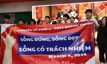 Trường THCS Quang Trung thực hiện chuyên đề truyền thông về 