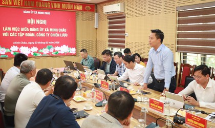 Xã Minh Châu liên tiếp đón các tập đoàn lớn đến nghiên cứu, đề xuất đầu tư phát triển