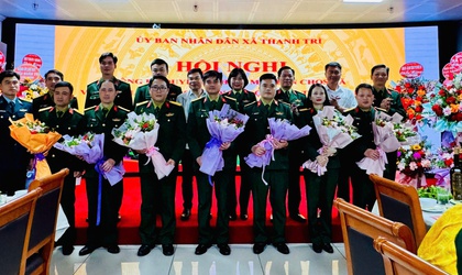 Hội nghị công bố Quyết định, ra mắt Ban CHQS Xã và gặp mặt các đơn vị quân đội đóng quân trên địa bàn