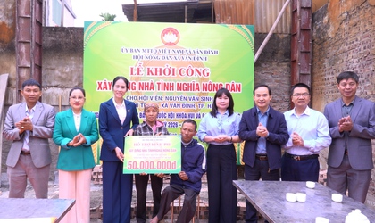 Vân Đình khởi công xây dựng “Nhà tình nghĩa nông dân” cho hội viên có hoàn cảnh khó khăn