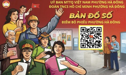 Quét QR tìm điểm bầu cử: Sáng kiến số của thanh niên Hà Đông