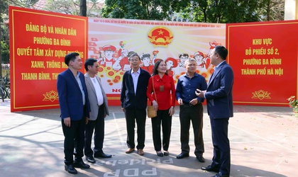 Phường Ba Đình rực rỡ cờ hoa, sẵn sàng cho Ngày hội lớn của toàn dân