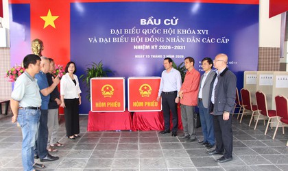 Phường Giảng Võ rà soát toàn diện công tác chuẩn bị bầu cử tại các điểm bỏ phiếu