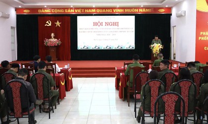 HỘI NGHỊ TRIỂN KHAI PHƯƠNG ÁN ĐẢM BẢO ANTT TẠI CÁC ĐỊA ĐIỂM BẦU CỬ TRÊN ĐỊA BÀN XÃ BA VÌ