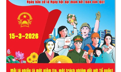 Chủ Nhật, ngày 15/3/2026, cử tri cả nước sẽ tham gia bầu cử đại biểu Quốc hội khóa XVI và đại biểu Hội đồng nhân dân các cấp nhiệm kỳ 2026–2031