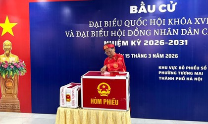 Phường Tương Mai: Cử tri nô nức tham gia Ngày hội non sông