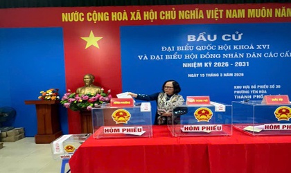 VINH DỰ, TỰ HÀO, TRÁCH NHIỆM VÀ NIỀM TIN TRONG NGÀY HỘI NON SÔNG TẠI ĐIỂM BẦU CỬ SỐ 30 PHƯỜNG YÊN HÒA