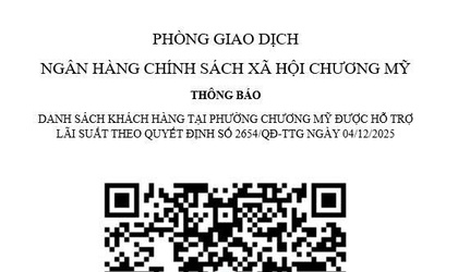 Ngân hàng Chính sách Xã hội Chương Mỹ công khai số tiền giảm lãi suất cho vay đối với khách hàng bị ảnh hưởng sau bão số 12 năm 2025