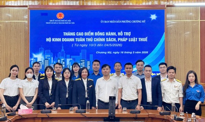 Lễ ra quân tháng cao điểm đồng hành, hỗ trợ hộ kinh doanh tuân thủ chính sách, pháp luật thuế trên địa bàn phường Chương Mỹ