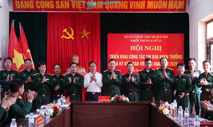 Cụm thi đua số 13, Bộ Tư lệnh Thủ đô Hà Nội tổ chức ký giao ước thi đua năm 2026