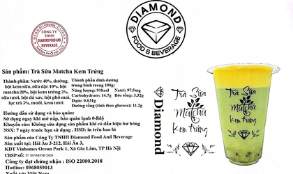 Bản tự công bố sản phẩm Trà sữa Matcha kem trứng