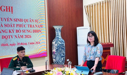 Hội nghị triển khai công tác tuyển sinh quân sự; đăng ký nghĩa vụ quân sự (NVQS) lần đầu đối với công dân nam đủ 17 tuổi