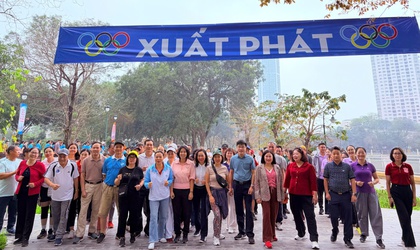 Phường Nghĩa Đô phát động Ngày chạy Olympic vì sức khỏe toàn dân năm 2026