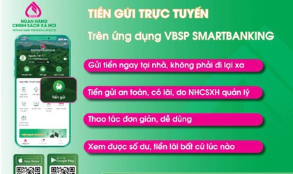 Tiền gửi trực tuyến NHCSXH – Giải pháp tích lũy an toàn ngay trên điện thoại