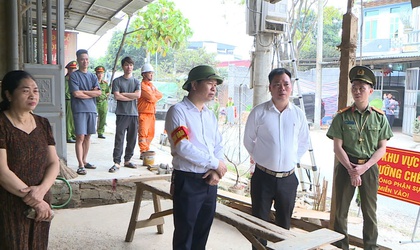 Phúc Thọ thực hiện cưỡng chế kiểm đếm bắt buộc đối với 02 hộ gia đình phục vụ Dự án cải tạo, nâng cấp đường Tỉnh lộ 418 (đoạn Km 3+00 ÷ Km 4+500)