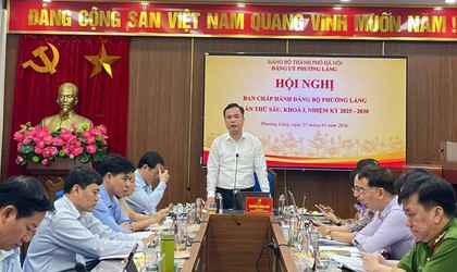 PHƯỜNG LÁNG TỔ CHỨC HỘI NGHỊ LẦN THỨ SÁU BAN CHẤP HÀNH ĐẢNG BỘ KHÓA I, NHIỆM KỲ 2025 – 2030