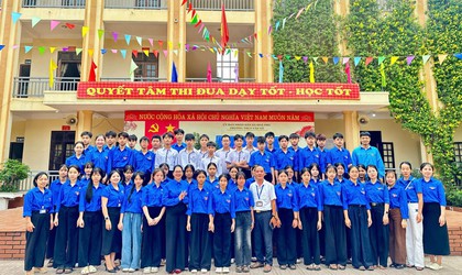 Trường THCS Văn Võ đã long trọng tổ chức lớp học cảm tình đoàn và Lễ kết nạp Đoàn Viên mới