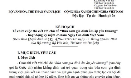 Xã Phù Đổng triển khai hưởng ứng Cuộc thi viết với chủ đề “Bữa cơm gia đình ấm áp yêu thương” nhân kỷ niệm 25 năm Ngày Gia đình Việt Nam (28/6/2001 – 28/6/2026)