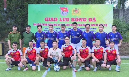 Chi đoàn Công an xã Phúc Thọ giao lưu bóng đá cùng Chi đoàn liên cơ quan Đảng ủy – UBND xã chào mừng 95 năm Ngày thành lập Đoàn TNCS Hồ Chí Minh