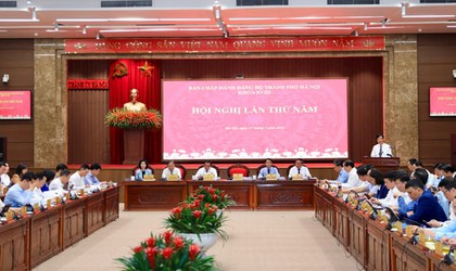 Hội nghị lần thứ năm Ban Chấp hành Đảng bộ TP Hà Nội khóa XVIII bàn thảo các vấn đề phát triển Thủ đô trong kỷ nguyên mới