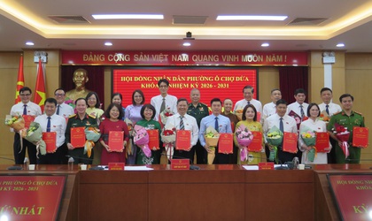 Kỳ họp thứ nhất HĐND Phường Ô Chợ Dừa khóa II nhiệm kỳ 2026-2031: Kiện toàn các chức danh lãnh đạo HĐND, UBND 