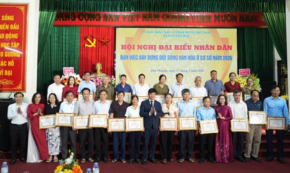 Xã Đan Phượng tổ chức Hội nghị đại biểu nhân dân bàn về xây dựng đời sống văn hóa ở khu dân cư