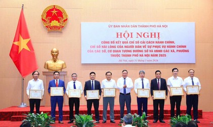 Hà Nội công bố Chỉ số CCHC năm 2025: Xã Phúc Thọ dẫn đầu nhóm 2 khối xã