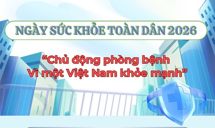 Ngày Sức khỏe toàn dân 2026:
  Chủ động phòng bệnh - Vì một Việt Nam khỏe mạnh