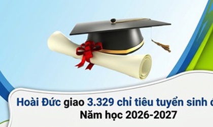 Hoài Đức giao 3.329 chỉ tiêu tuyển sinh đầu cấp năm học 2026-2027