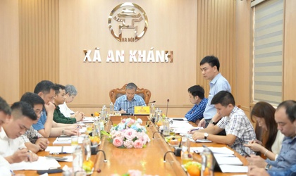 UBND xã An Khánh giao ban nghe báo cáo kết quả công tác quý I, triển khai các nhiệm vụ trọng tâm quý II năm 2026