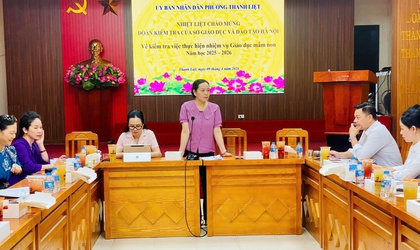 Phường Thanh Liệt: Kiểm tra thực hiện nhiệm vụ giáo dục mầm non năm học 2025 - 2026