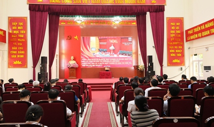 Một số hình ảnh xã Quảng Bị tiếp sóng Hội nghị toàn quốc nghiên cứu, học tập, quán triệt và triển khai thực hiện Nghị quyết Hội nghị lần thứ hai Ban Chấp hành Trung ương Đảng khóa XIV