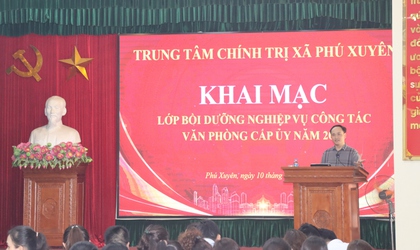 Lớp bồi dưỡng nghiệp vụ công tác Văn phòng cấp uỷ năm 2026