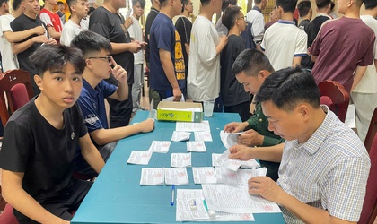 Quảng Oai chủ động tạo nguồn, xây dựng lực lượng vũ trang vững chắc