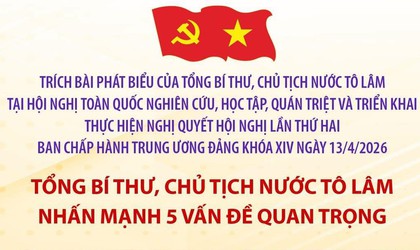 TỔNG BÍ THƯ, CHỦ TỊCH NƯỚC TÔ LÂM NHẤN MẠNH 5 VẤN ĐỀ QUAN TRỌNG TẠI HỘI NGHỊ TOÀN QUỐC NGHIÊN CỨU, HỌC TẬP, QUÁN TRIỆT VÀ TRIỂN KHAI THỰC HIỆN NGHỊ QUYẾT HỘI NGHỊ TRUNG ƯƠNG 2