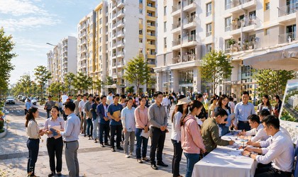 Người lao động phấn khởi vì lương 25 triệu đồng/tháng vẫn được mua nhà ở xã hội