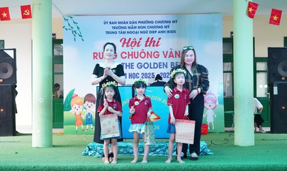 Trường mầm non Chương Mỹ tổ chức Hội thi “Rung chuông vàng” tiếng Anh sôi nổi, bổ ích