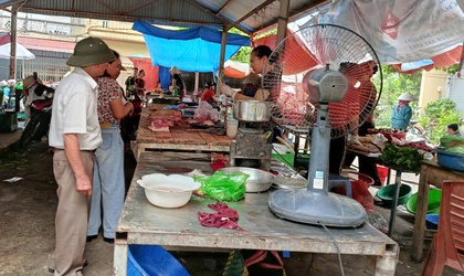 Xã Nội Bài tăng cường công tác kiểm soát giết mổ, kiểm tra vệ sinh thú y và bảo đảm an toàn thực phẩm